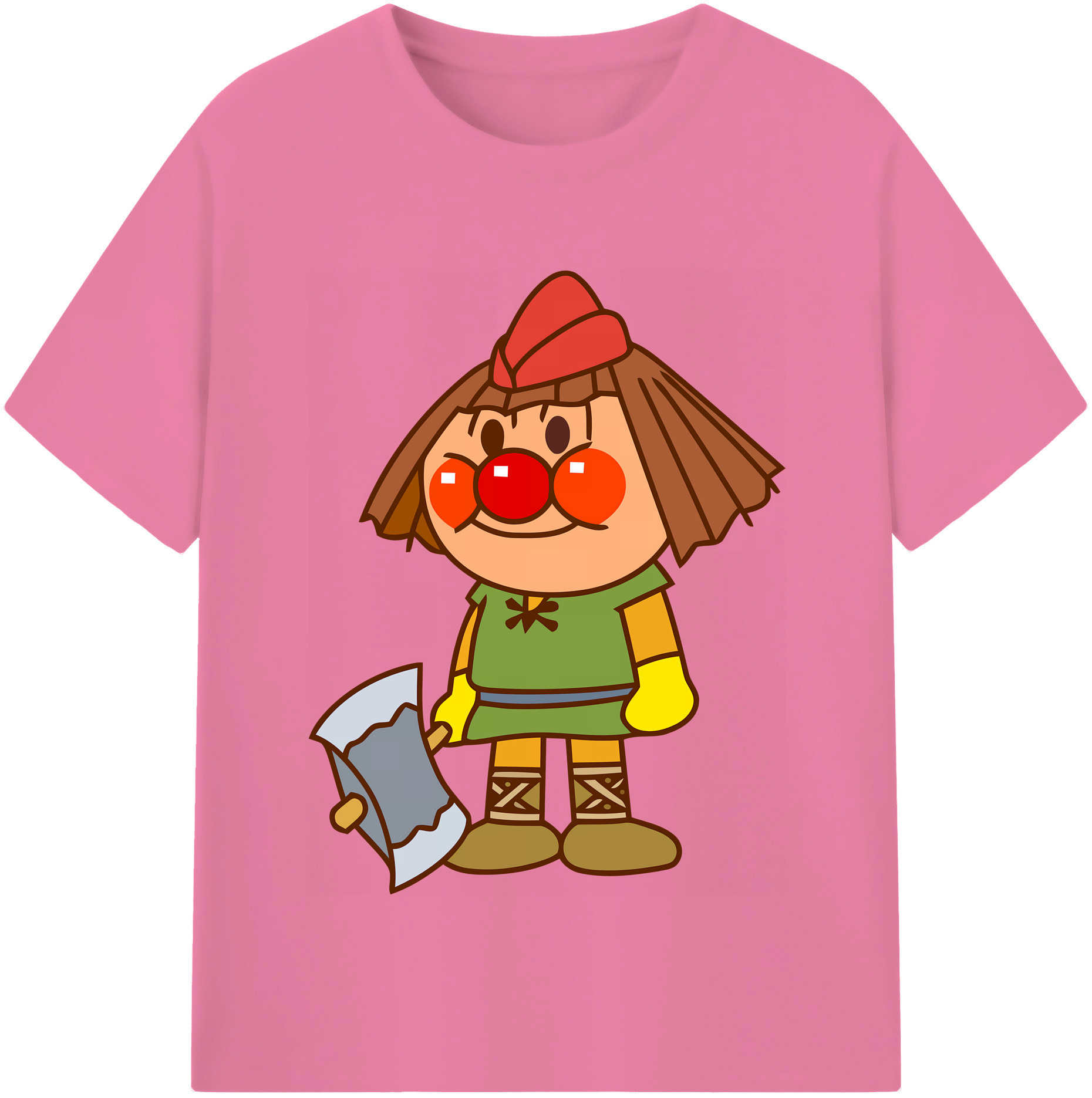 （画像用） アンパンマン Anpanman 綿100％半袖Tシャツ（フロントプリント）